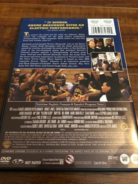 Passing Glory Basketball Movie DVD
