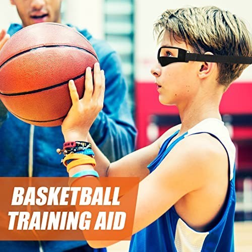 Adjustable Dribbling Goggles for Basketball Training – Sports Glasses, Black