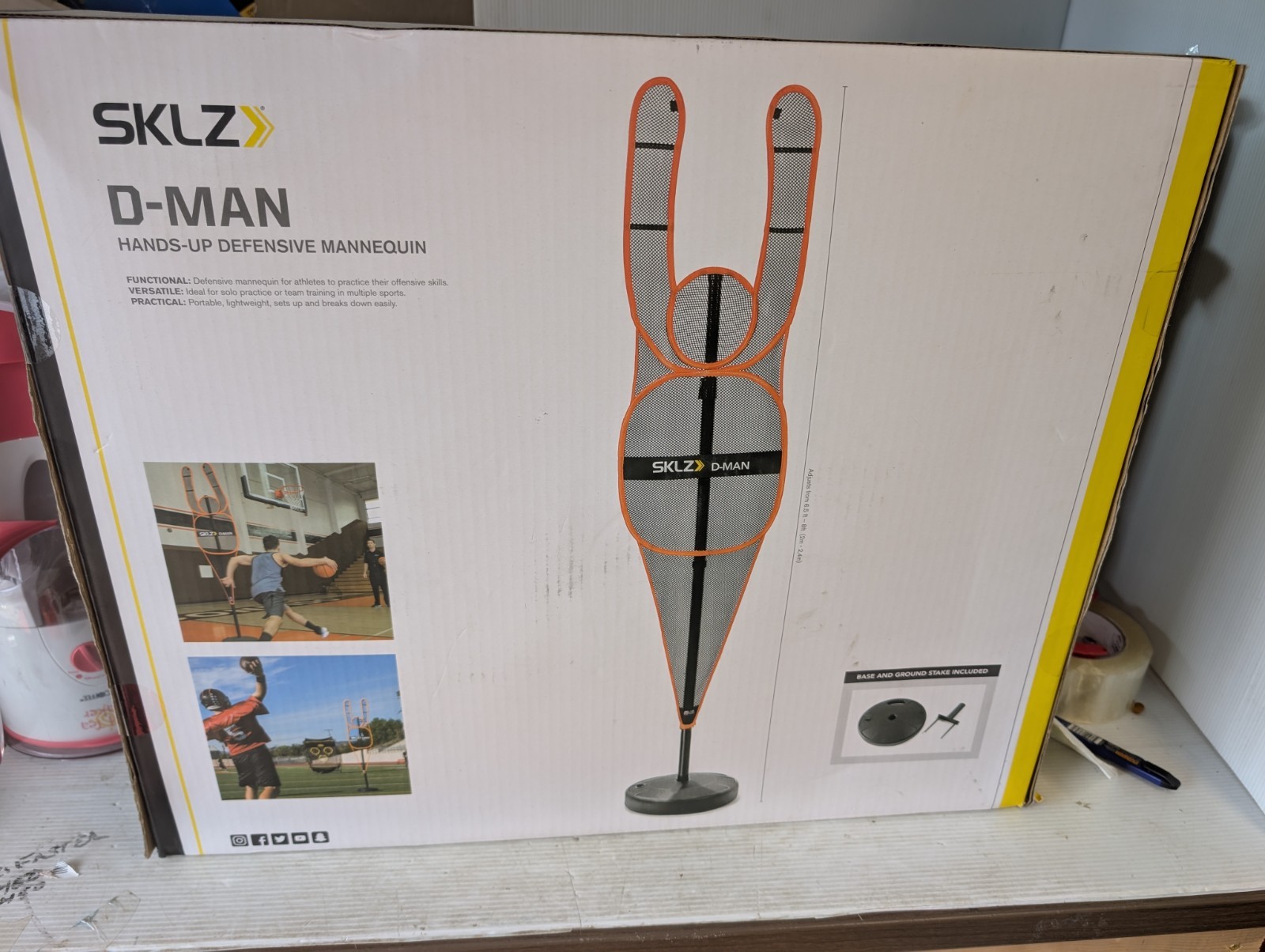 SKLZ D-Man Hands Up Sports Football Basketball Defense Mannequin