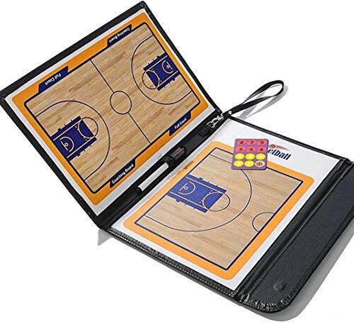 Magnetic Basketball Coach Board Strategy Clipboard with Dry Erase Marker Pen