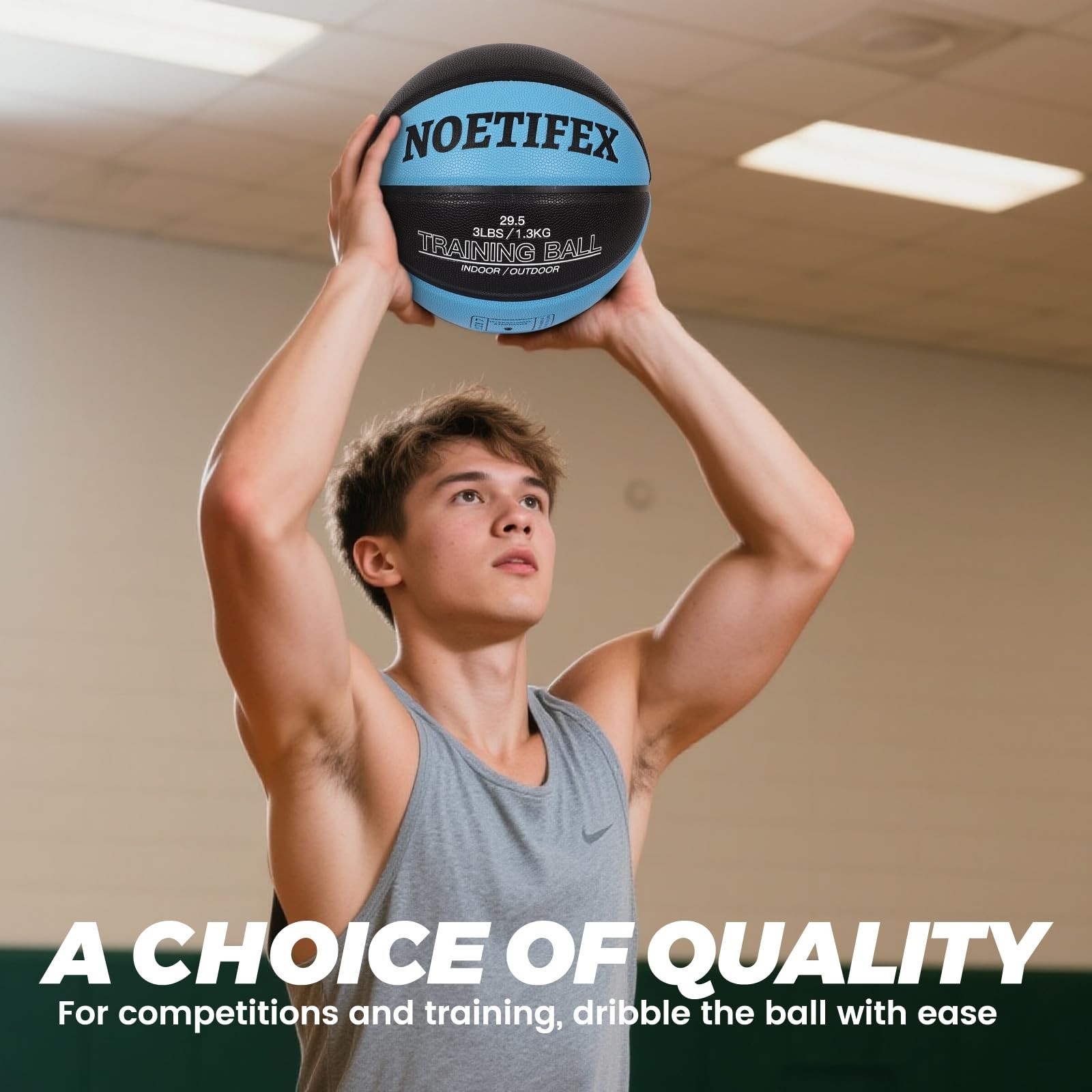 Weighted Training Basketball 3LBS/2.2LBS – Improve Dribbling, Passing, Handling
