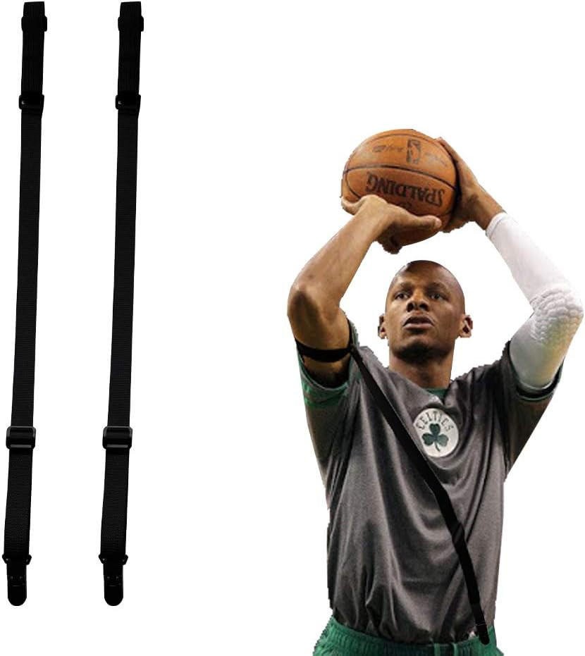 Basketball Shooting Aid Straight Shooter Strap 2 Pieces Training Posture Belts C