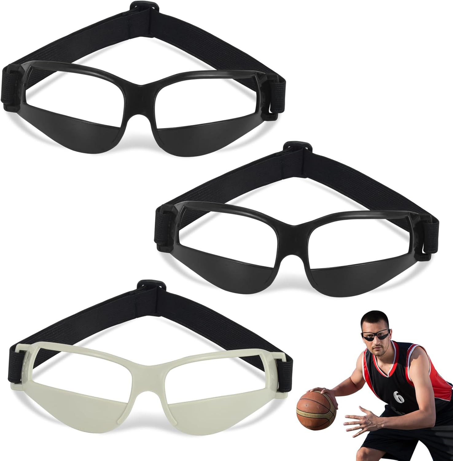 Adjustable Basketball Dribbling Goggles for Enhanced Training Performance