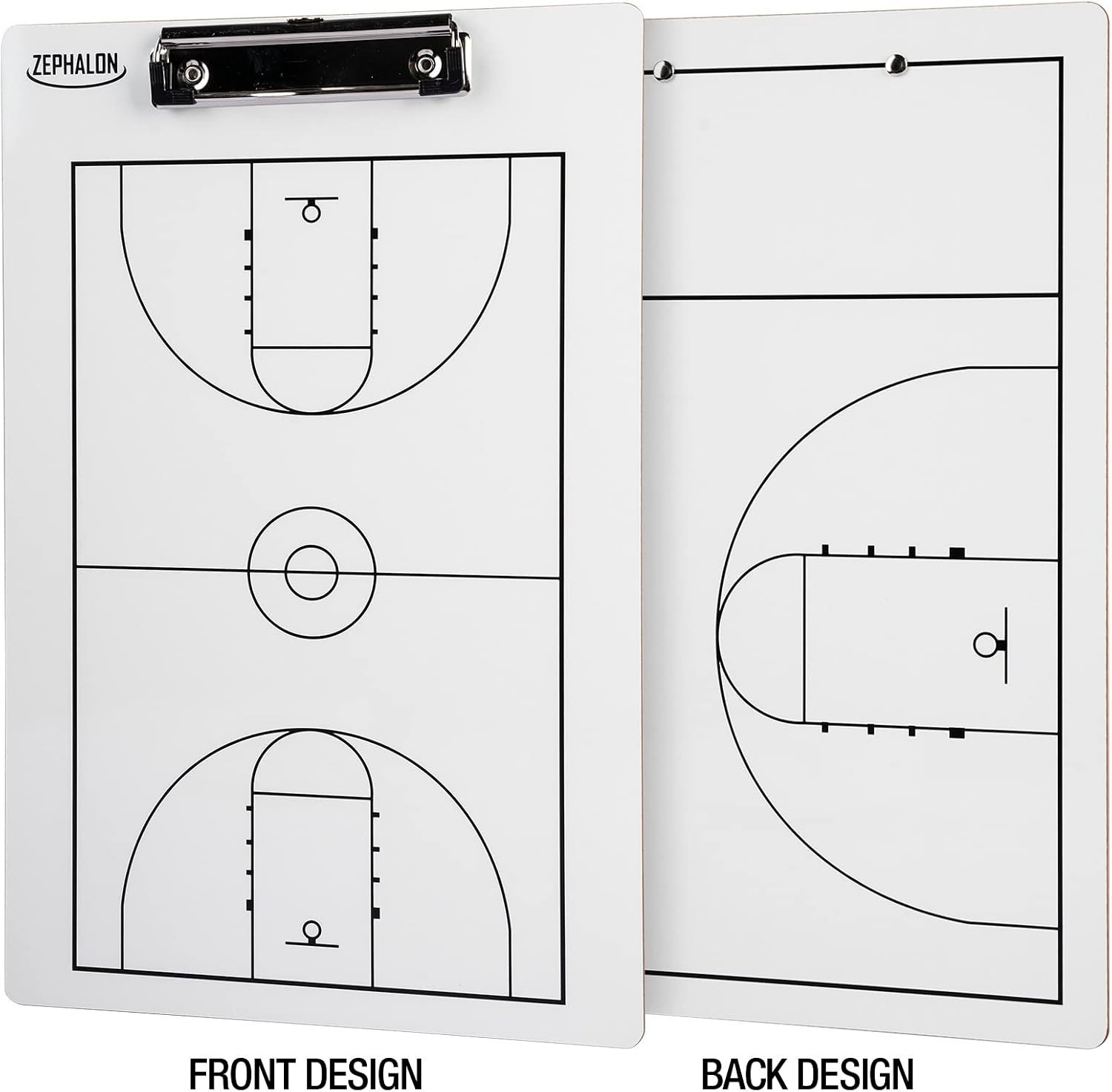 Dry Erase Basketball Clipboard for Coaches Double Sided Board, Sports Coaching (
