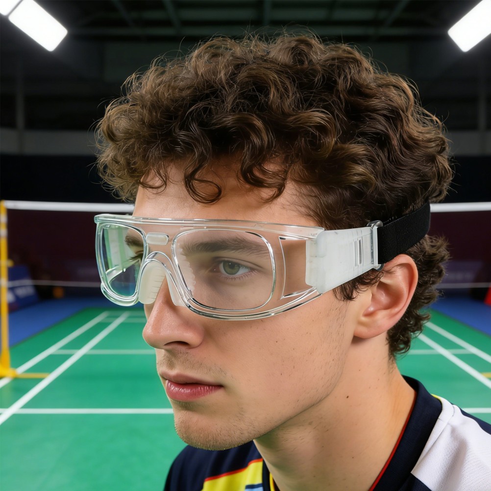 Adjustable Sport Training Glasses 1 Pair Clear Pc Basketball Protective Goggles