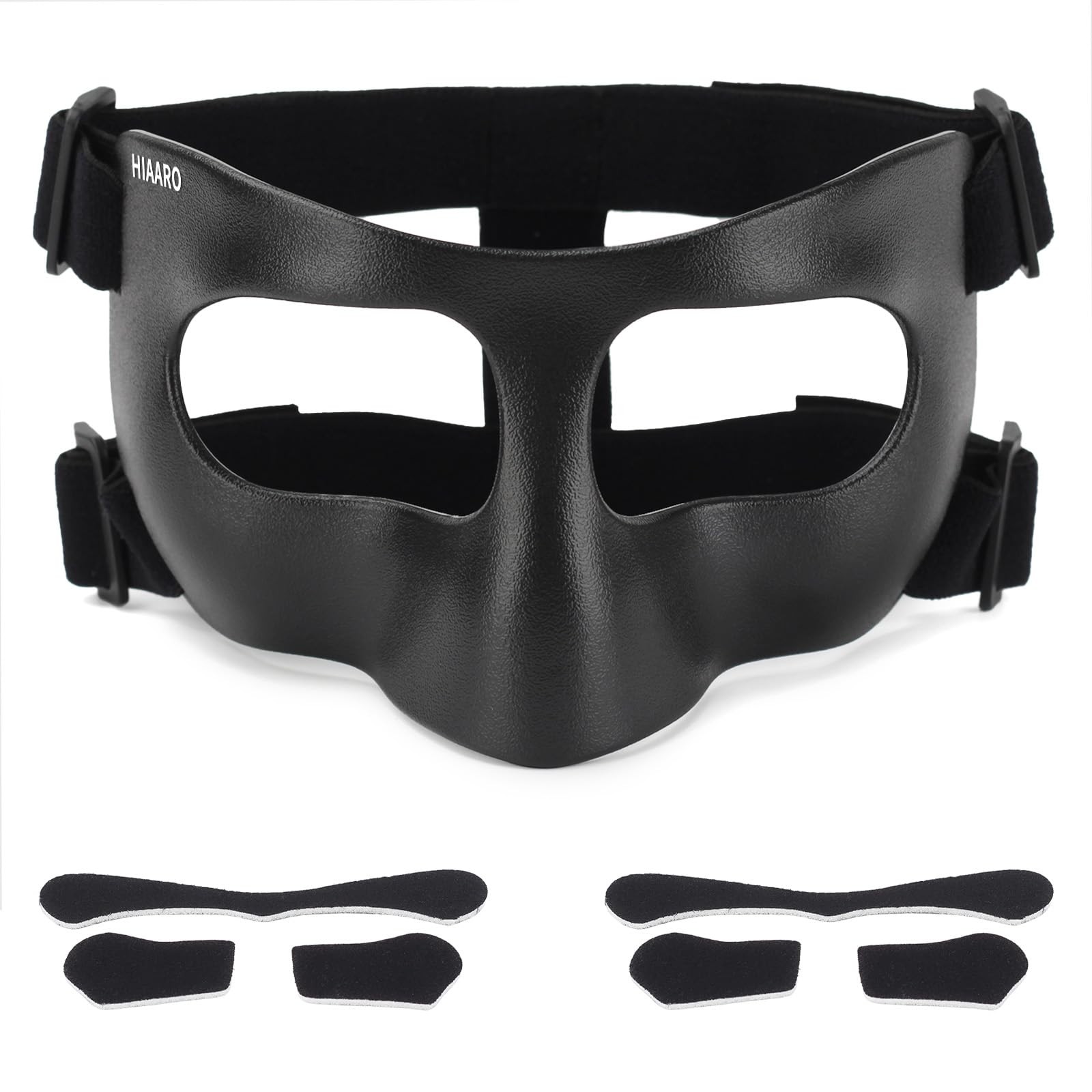 QK03B Matte Nose Guard for Broken Nose, Basketball , Protective Sports Shield…