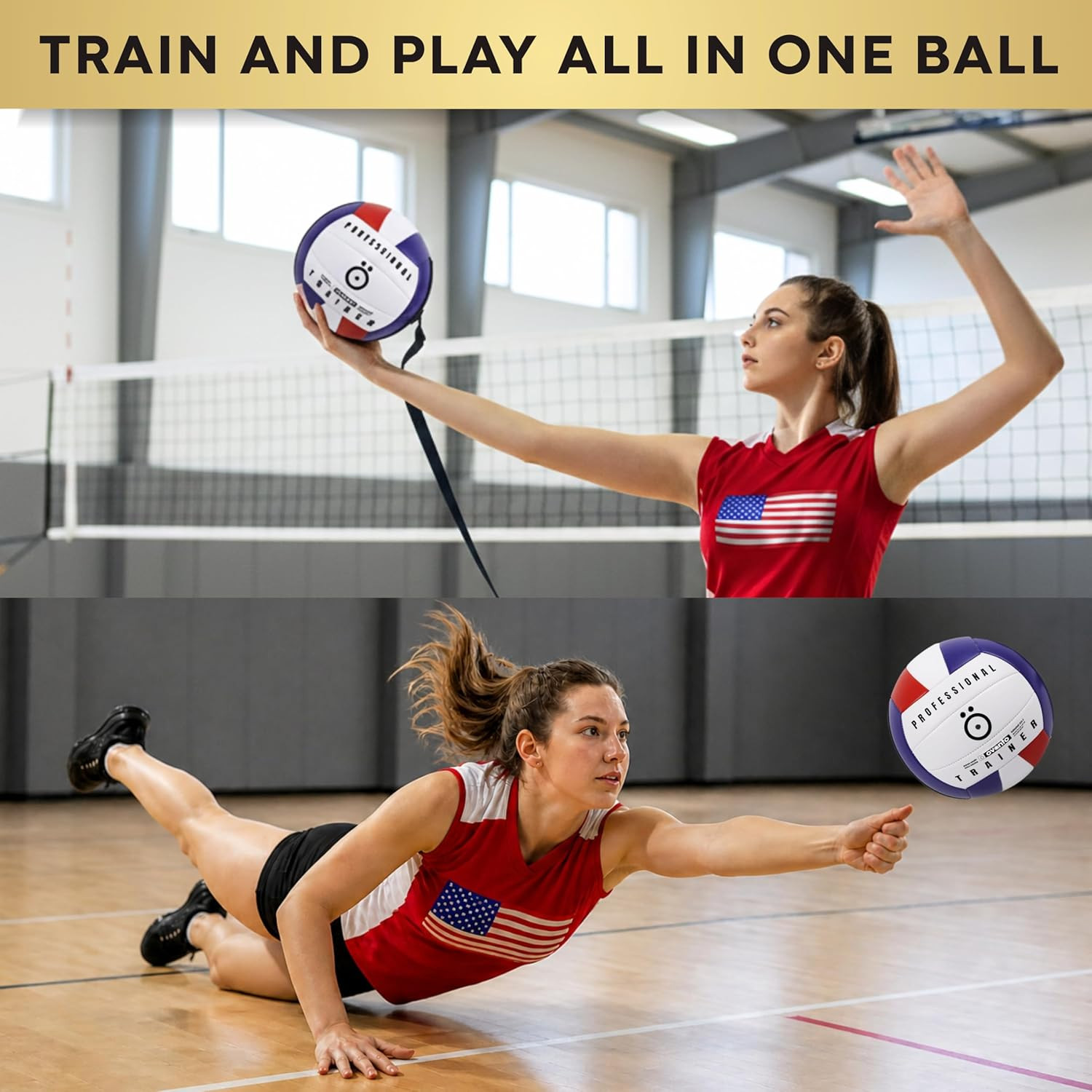 Volleyball Training Equipment Aid – Adjustable Practice Volleyball Kit