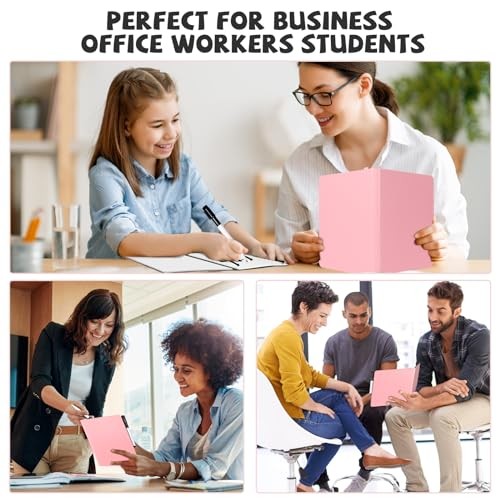 Portable White Board Dry Erase, Double Sided Folding 8.4 x 6 A5-pink