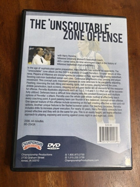 The Unscoutable Zone Offense Harry Perretta Basketball Coaching DVD