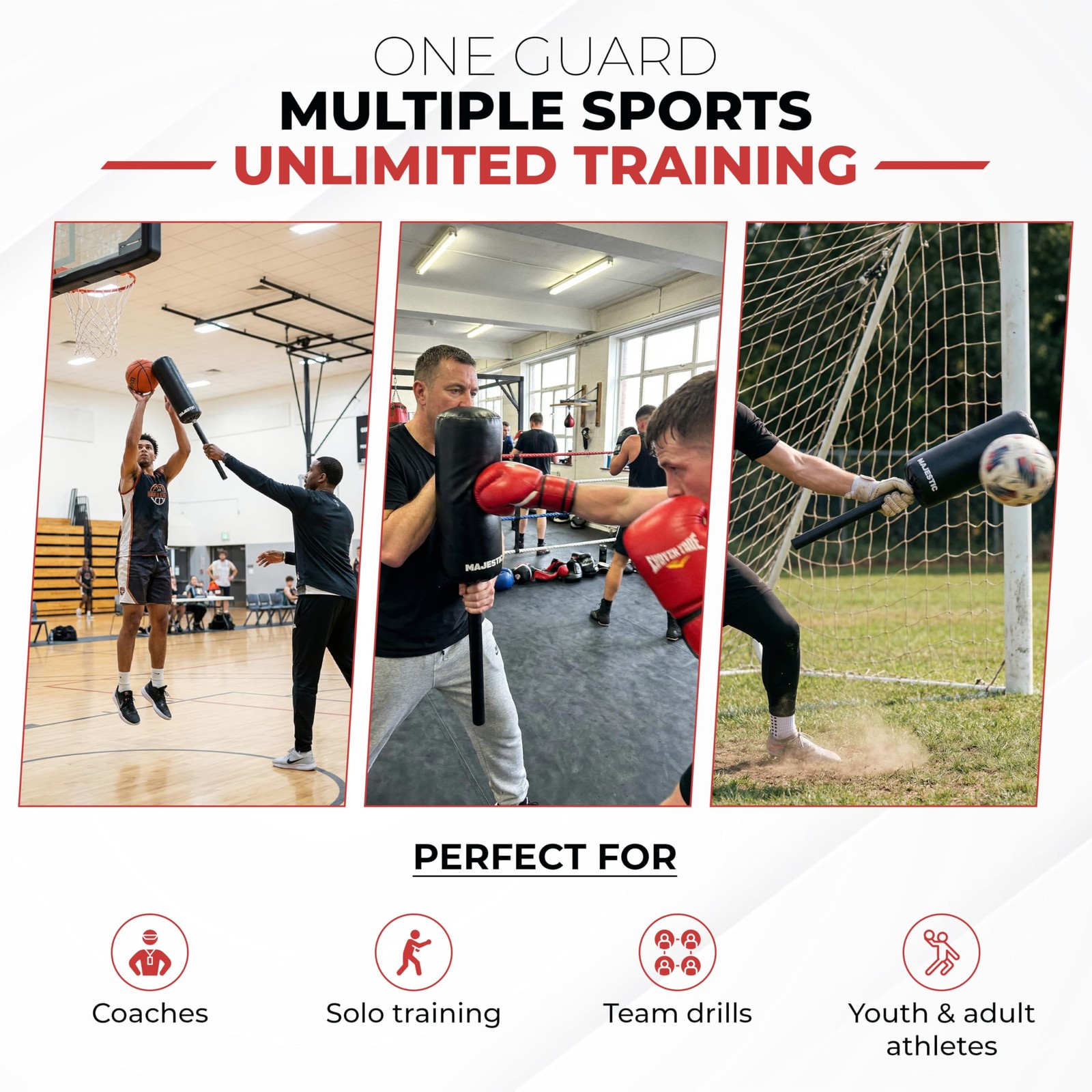 Majestic Training Guard – Premium Basketball Blocking Pad with Stainless Stee…