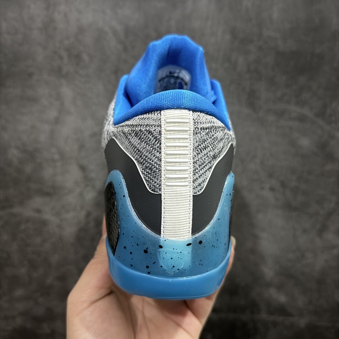 New NK Zoom Kobe 9 Elite Low Beethoven Blue Gray Mens Athletic Shoes Authentic