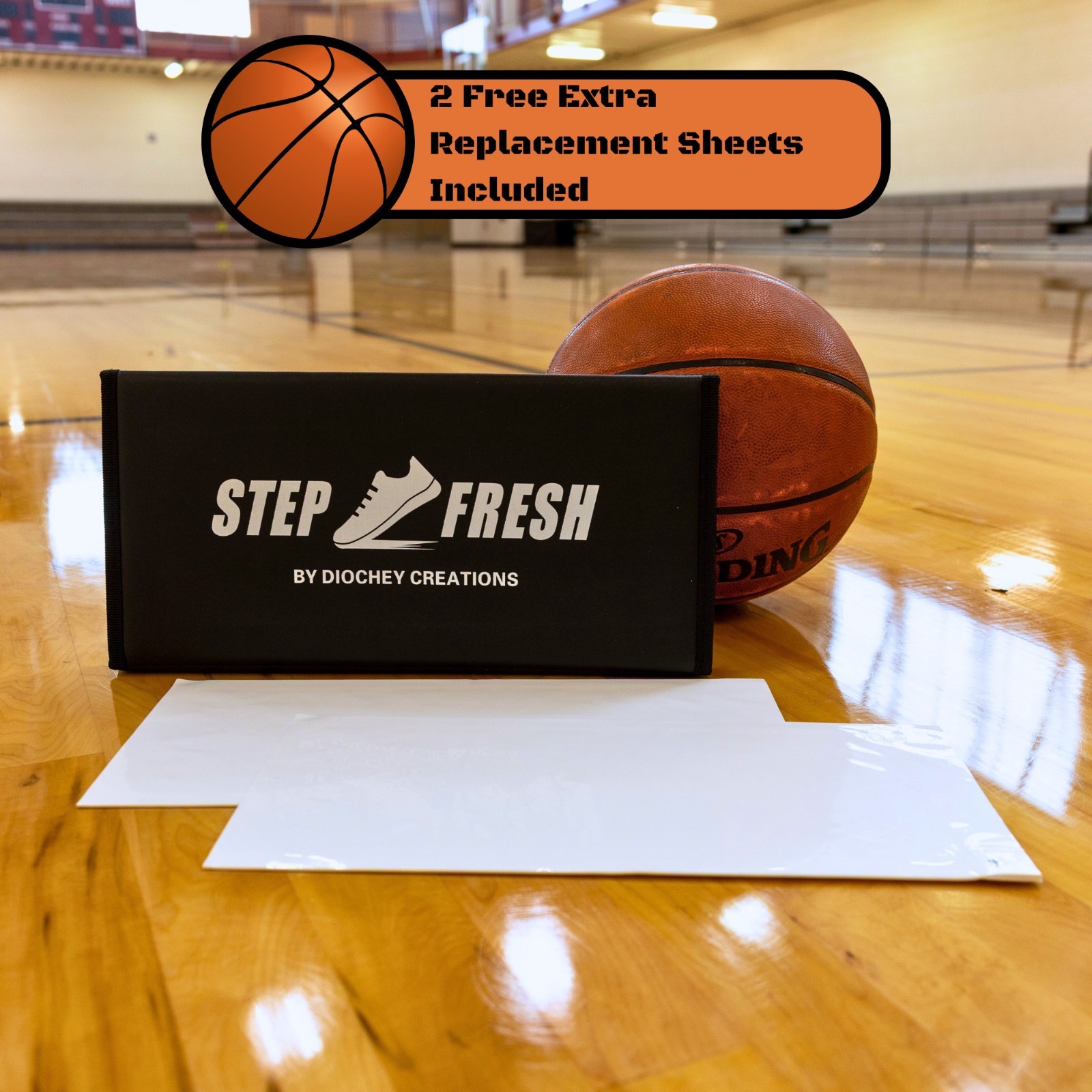 Basketball Sticky Mat With 120 Sheets, Portable Basketball Pad for Shoe Grip