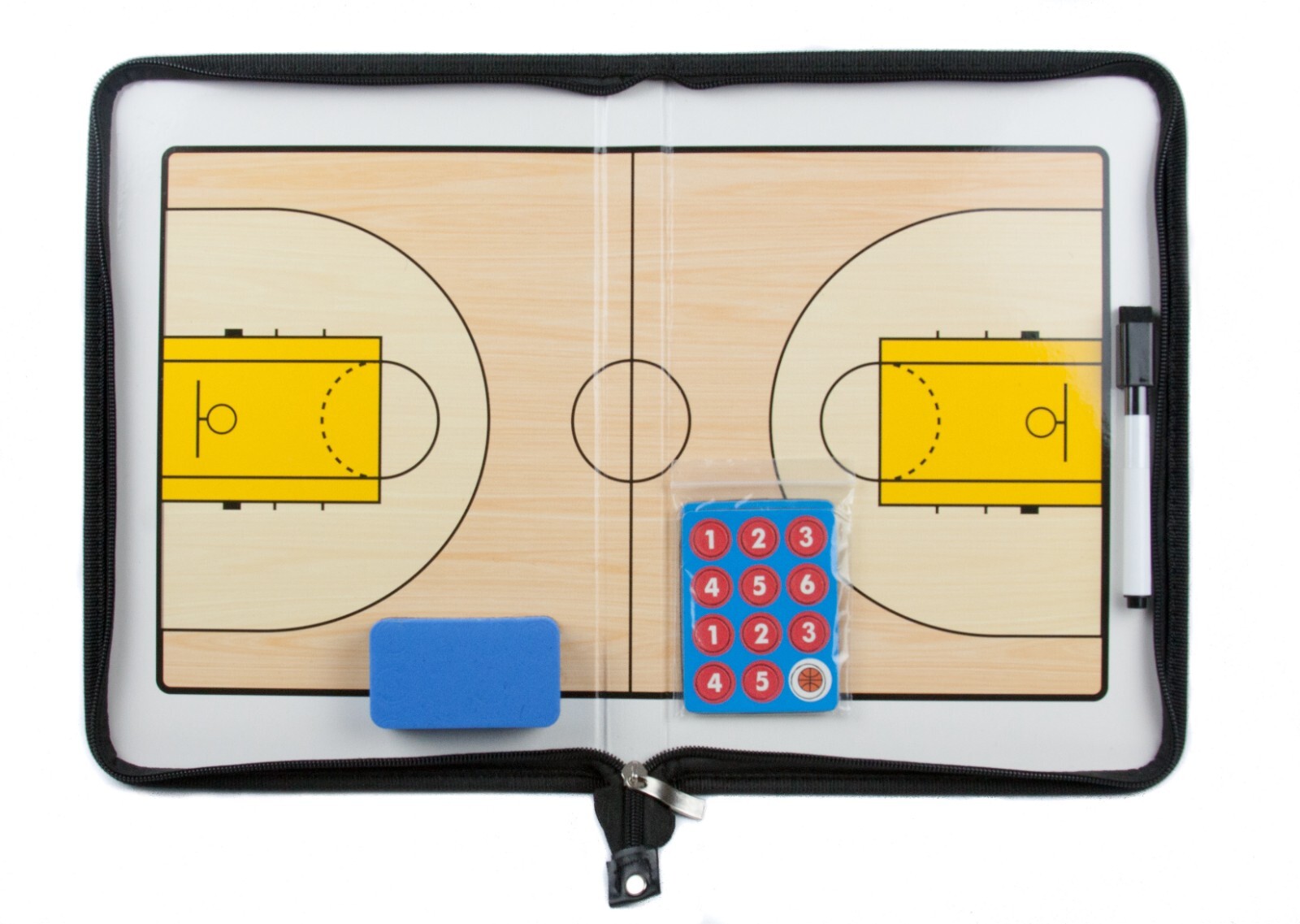 Coaches Vision Dry Erase Basketball Magnetic Board – Marker, Magnets and Eraser