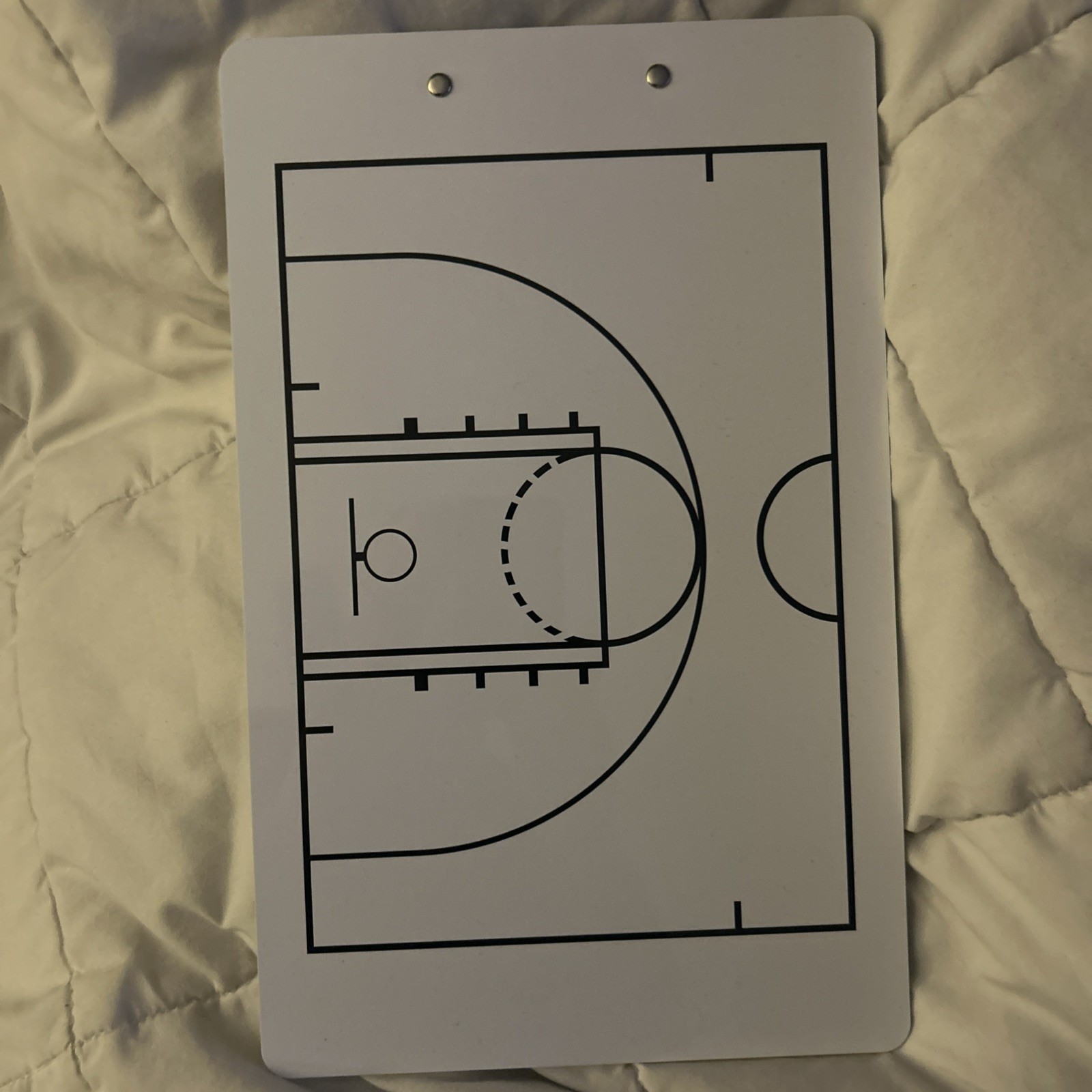 New 🏀Basketball Dry-Erase Double Sided Basketball Marker Board Clipboard/🏀