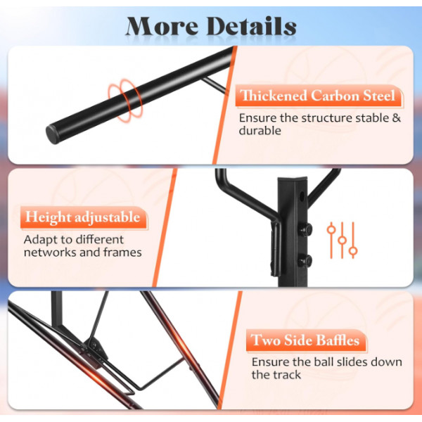 Basketball Return Attachment Training Aid for Enthusiast Beginners Indoor