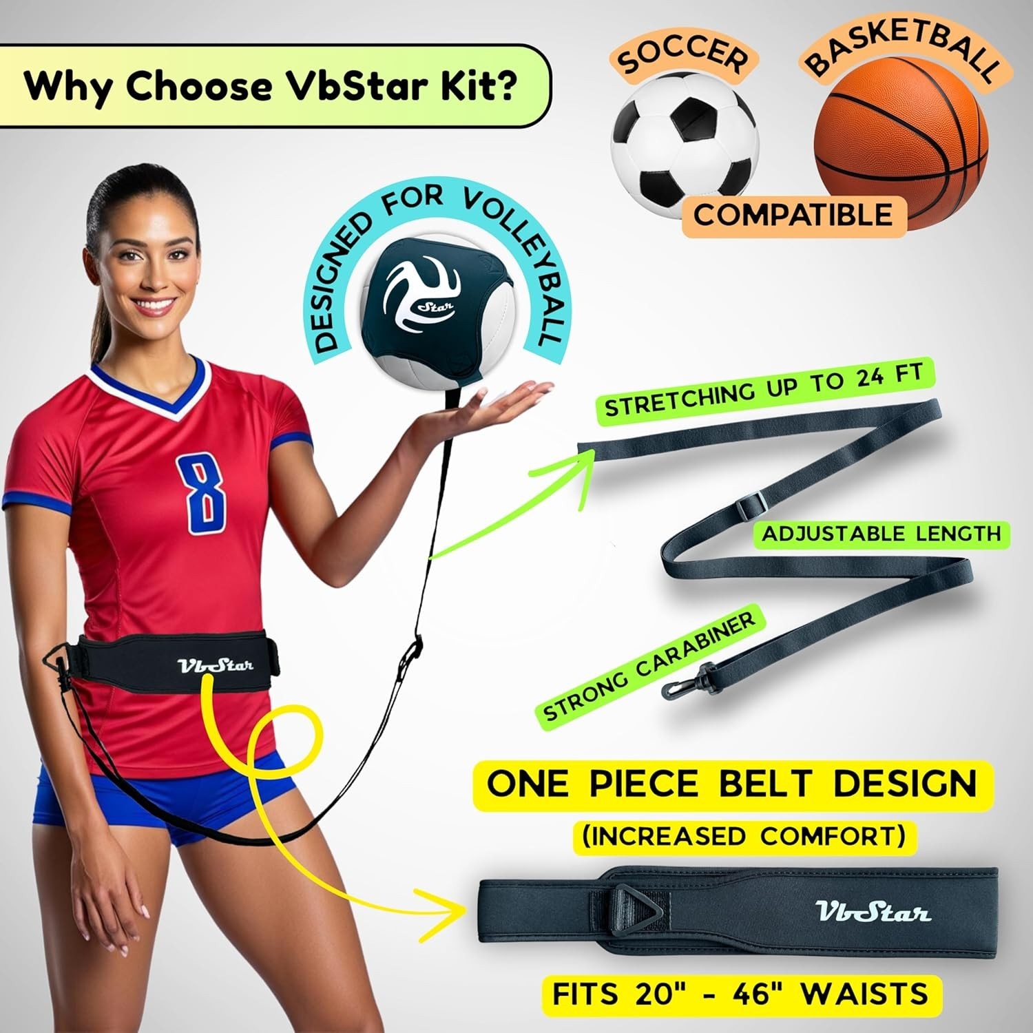 Volleyball Training Equipment Aid – Practice Your Serving, Setting & Spiking …