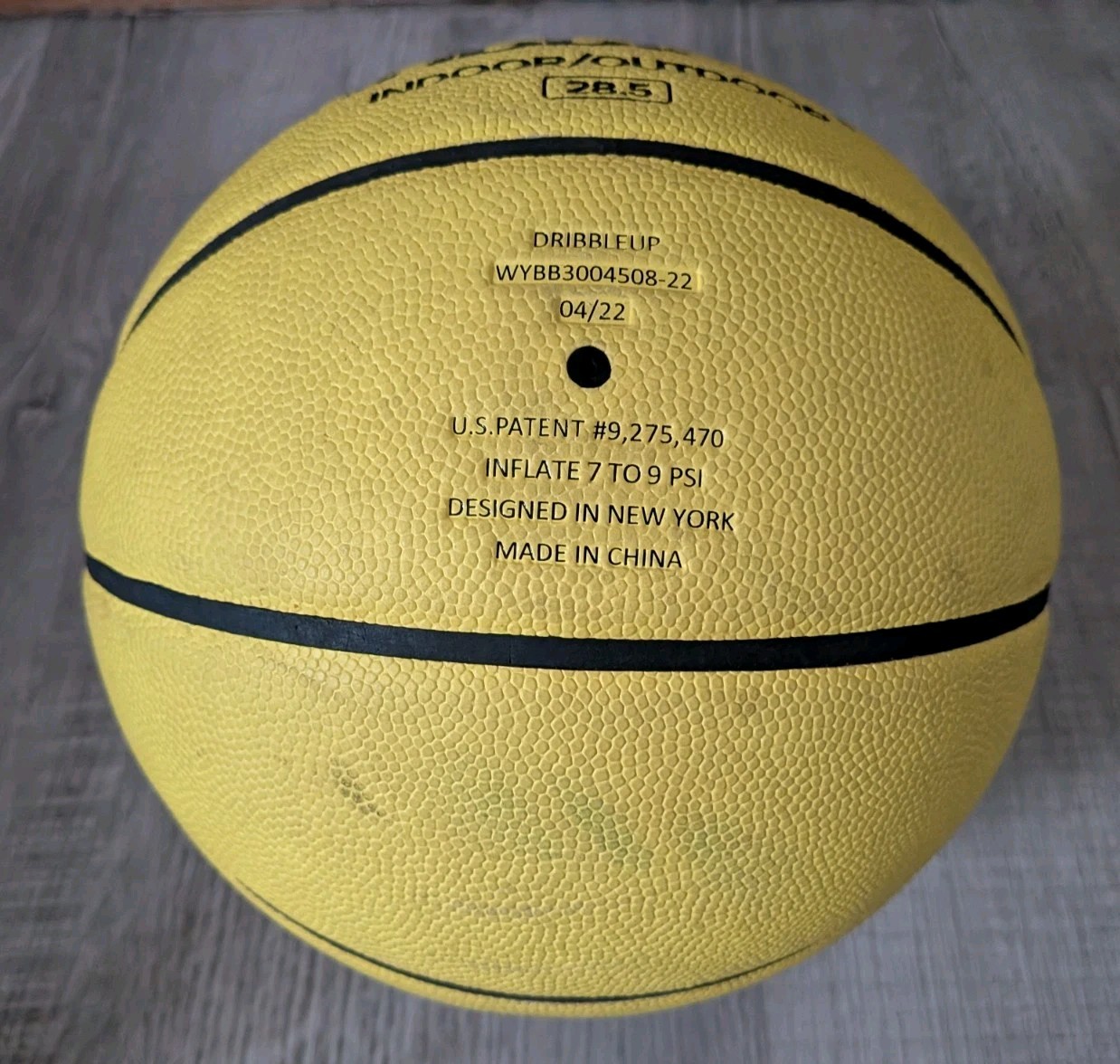 DRIBBLE UP Dribbleup Smart Basketball 28.5 Size Indoor Outdoor Yellow