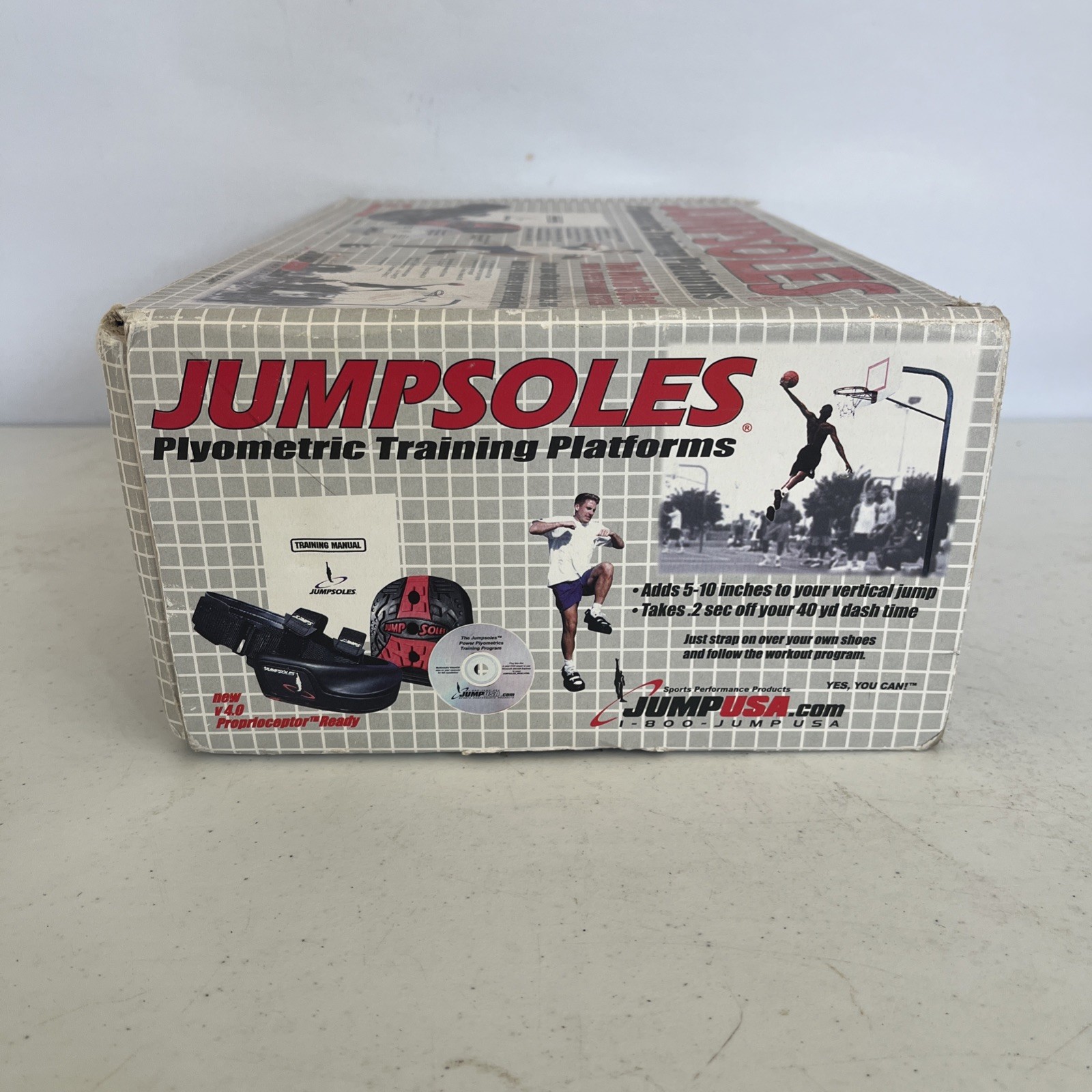 JUMPSOLES Plyometric Jump Platforms Jump/speed training shoes Size Large 11-14