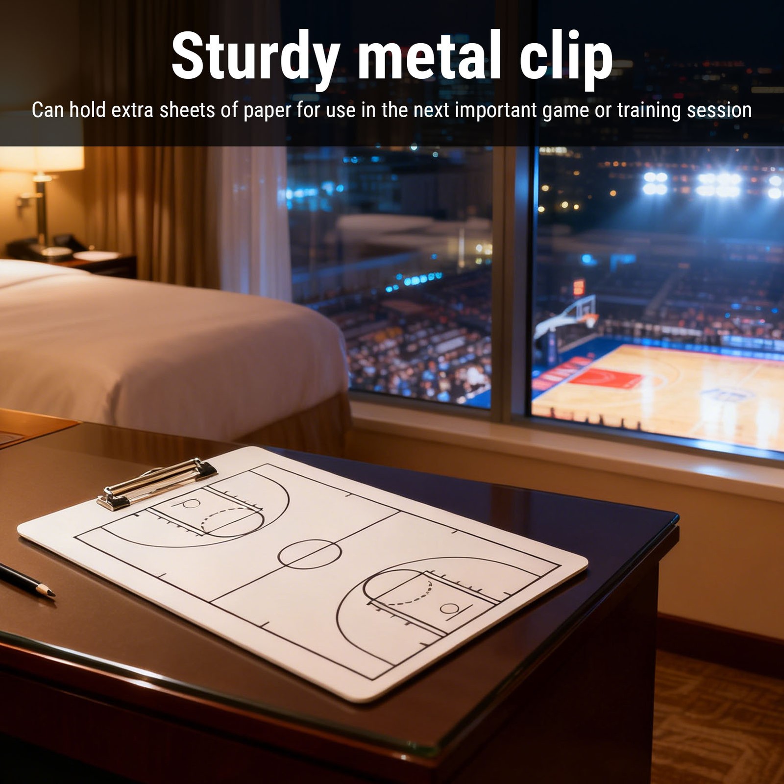 Spacious Basketball Coaching Board For Plays Strategy Whiteboard For Coache PMJE
