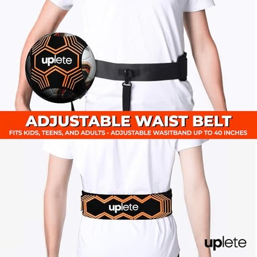 Hands-Free Adjustable Soccer Ball Trainer – Fits Ball Sizes 3, 4, & 5 – Soccer