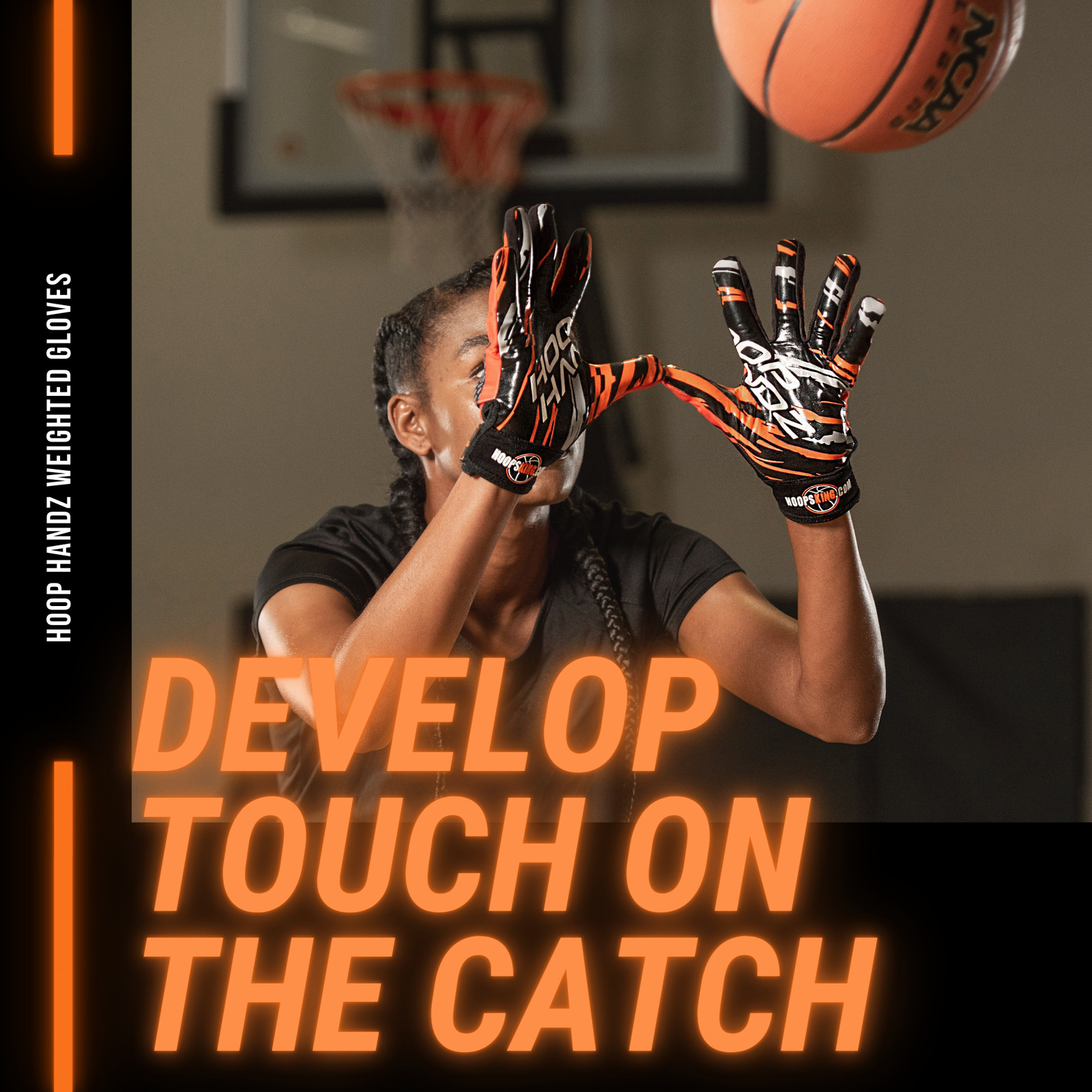 Hoop Handz Weighted Anti-Grip Basketball Training Gloves