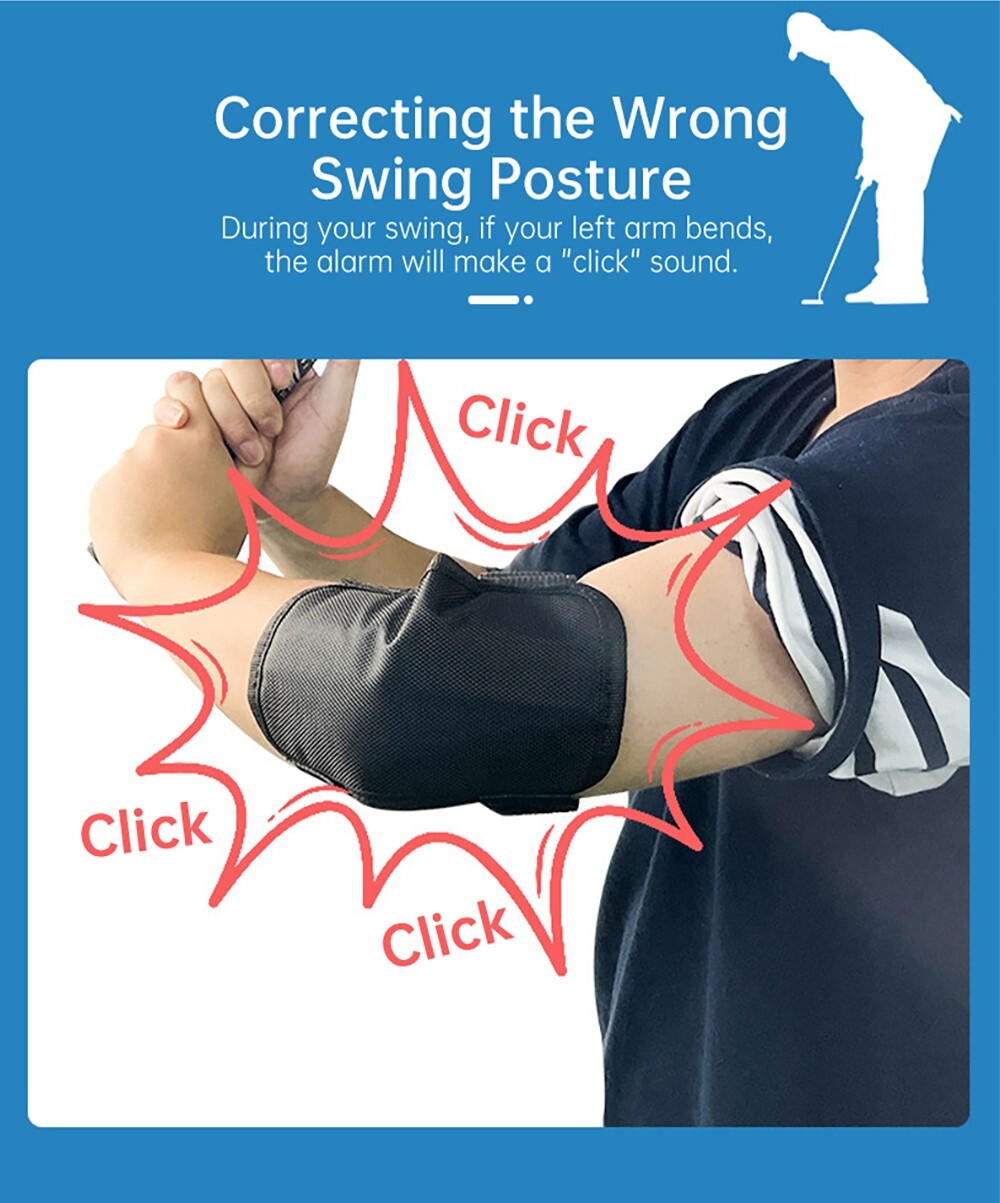 High Quality Nylon Golf Bent Arm Alert Posture Training Corrector fits Men Women