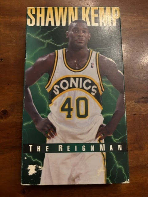 RARE Shawn Kemp The Reignman Basketball VHS Seattle Super Sonics