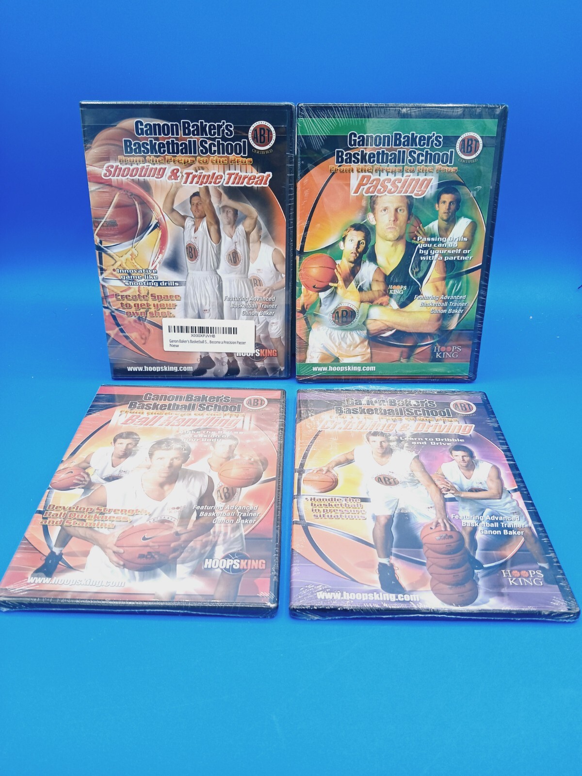 Ganon Baker’s Basketball School: Fundamentals System Coaching DVD. Lot Of 4..