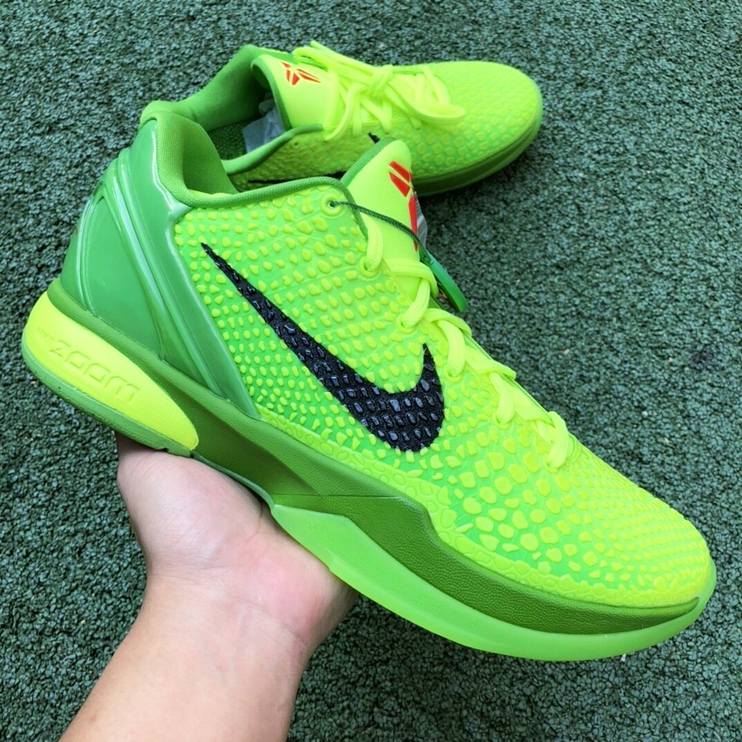 New NK Zoom Kobe 6 Protro Low Grinch CW2190-300 Mens Athletic Shoes Authentic