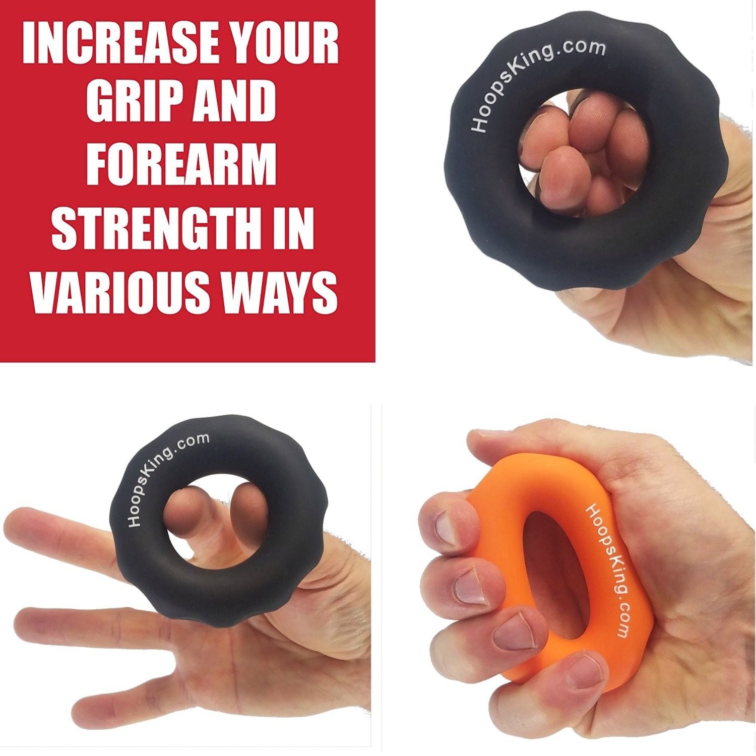 Rip N Grip Hand Strengtheners Basketball Training Aid for Dribbling, Shooting…