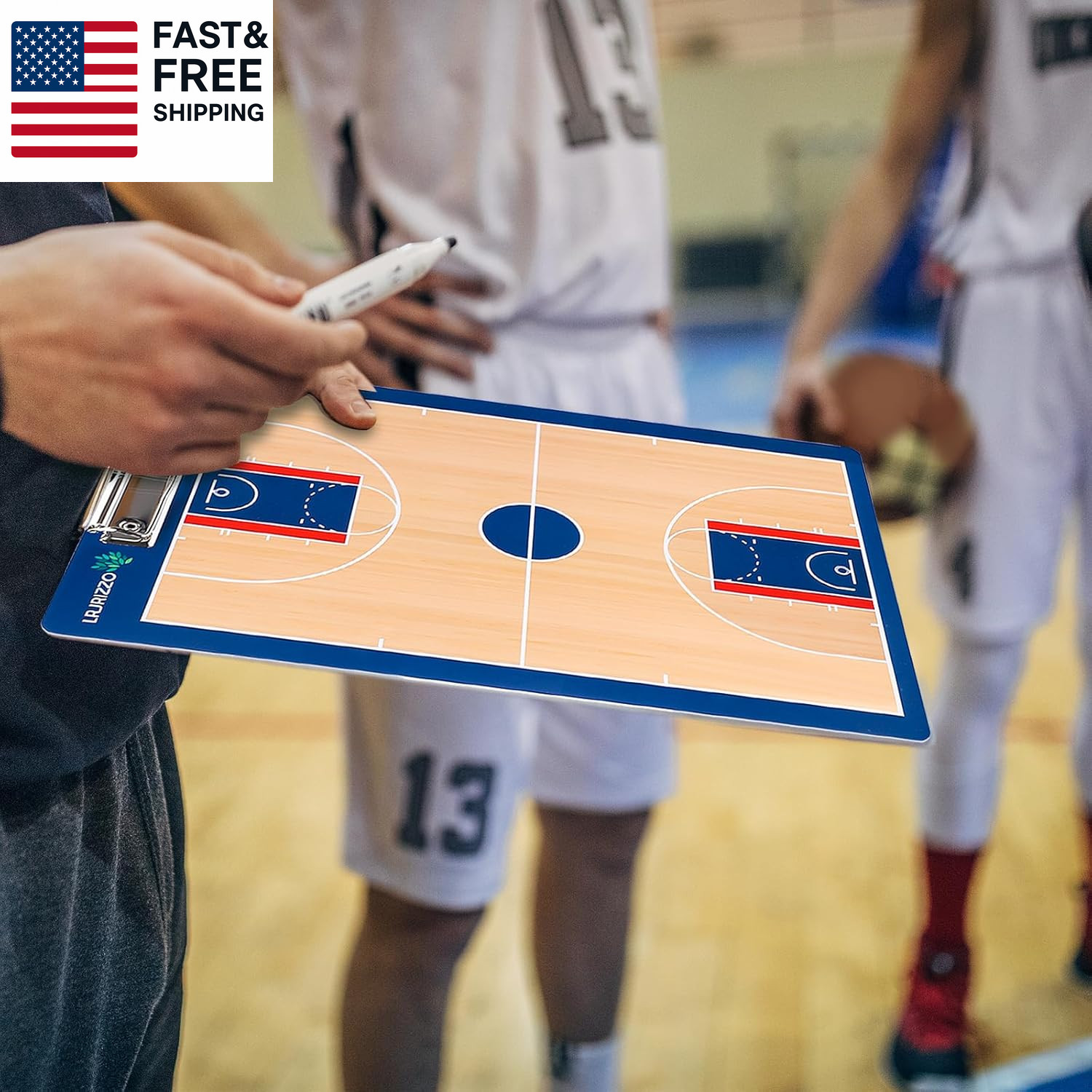 Basketball Dry Erase Coaches Clipboard, Basketball Clipboard for Coaches Double