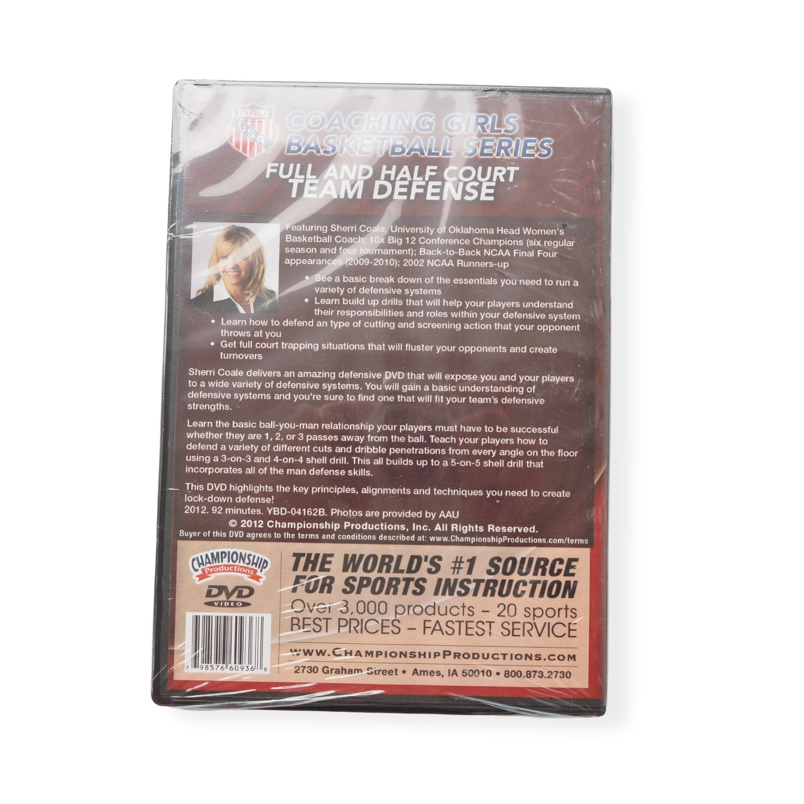 AAU Coaching Girls Basketball Series: Full and Half Court Team Defense DVD