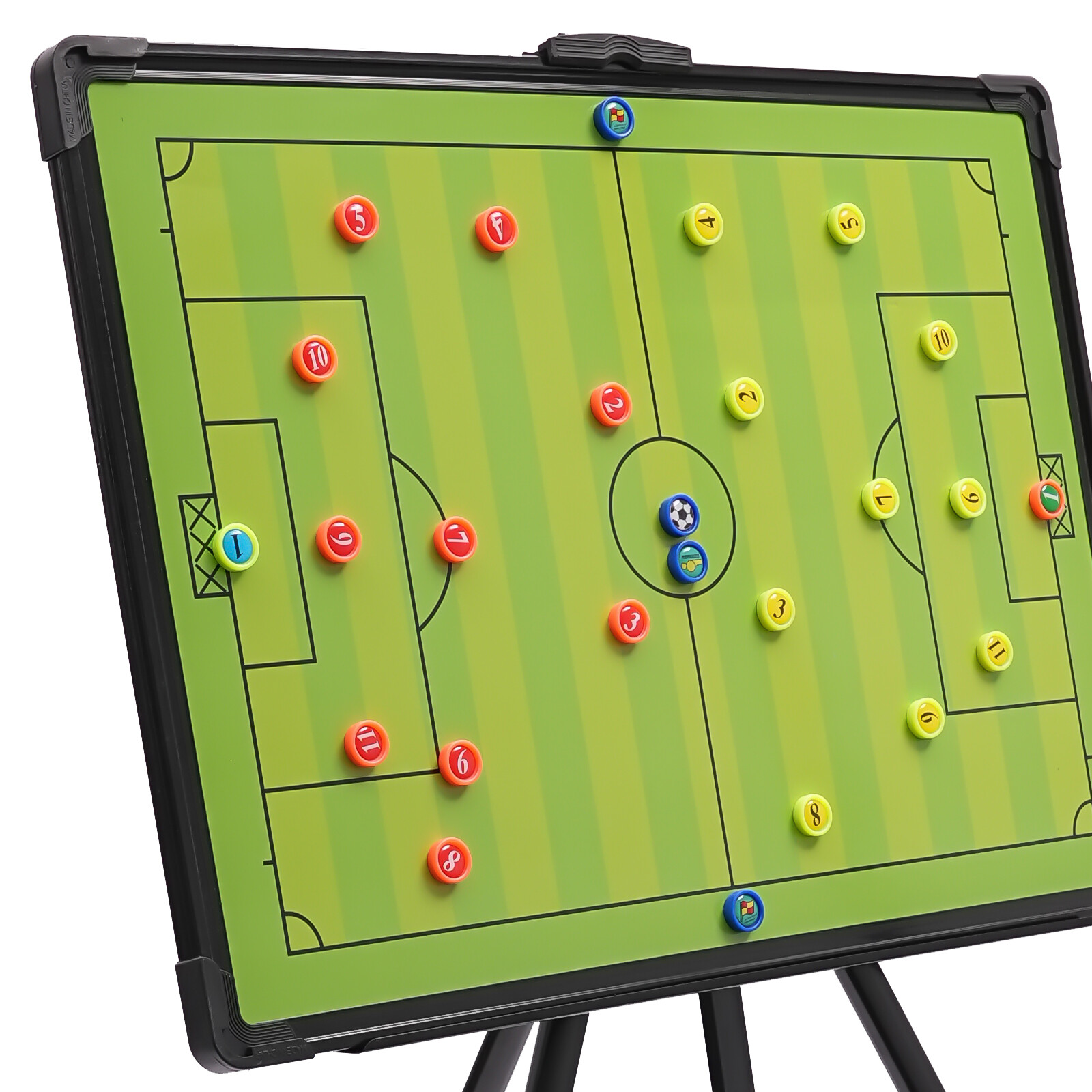 Portable Magnetic Tactical Display Board for Soccer Coaching with Stand
