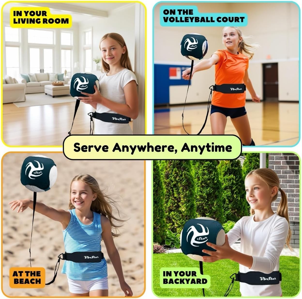 Volleyball Training Equipment Aid – Practice Your Serving, Setting & Spiking …