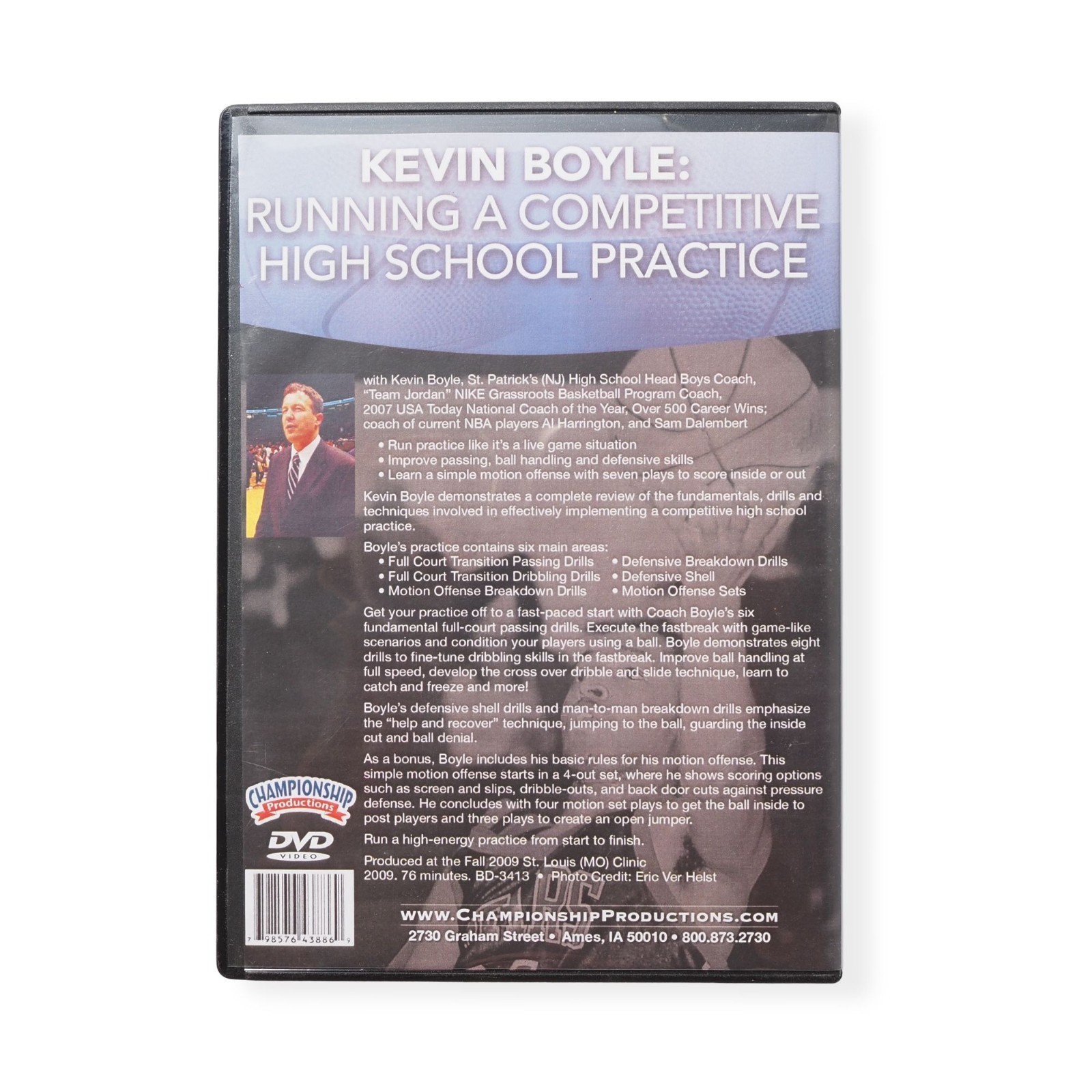 Championship Kevin Boyle: Running a Competitive High School Practice DVD