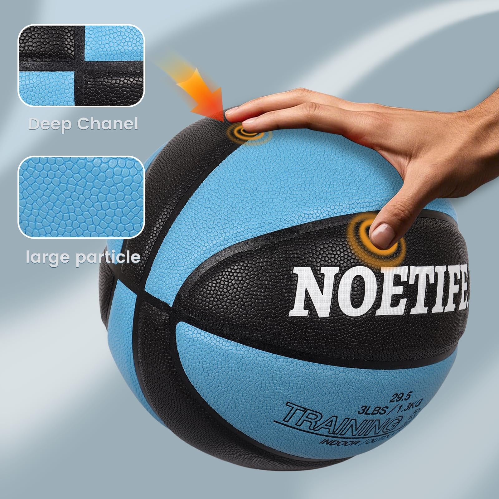 Weighted Training Basketball 3LBS/2.2LBS – Improve Dribbling, Passing, Handling