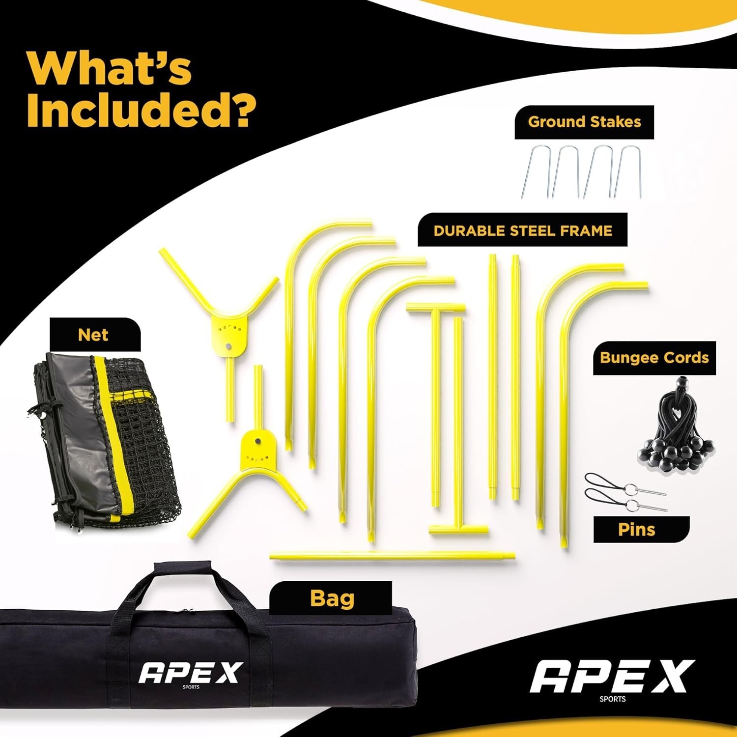 Professional Lacrosse Rebounder Volleyball Rebounder 4×7 Feet – Adjustable 5 …