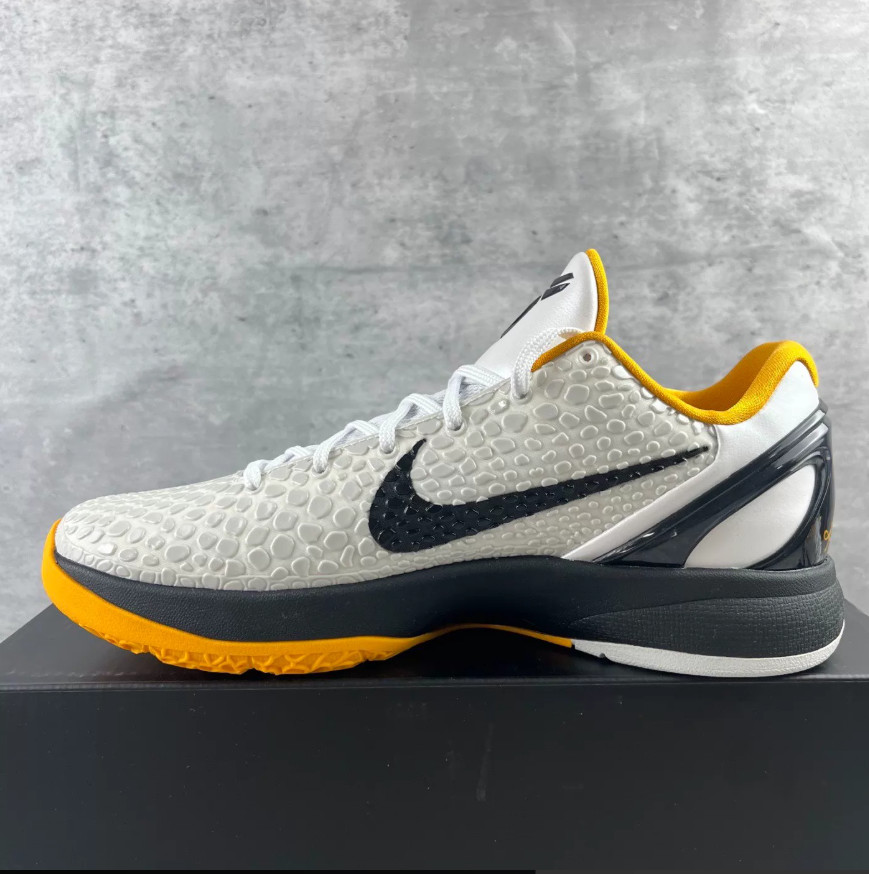 NK Zoom Kobe 6 Protro White Del Sol CW2190-100 Men Sneakers