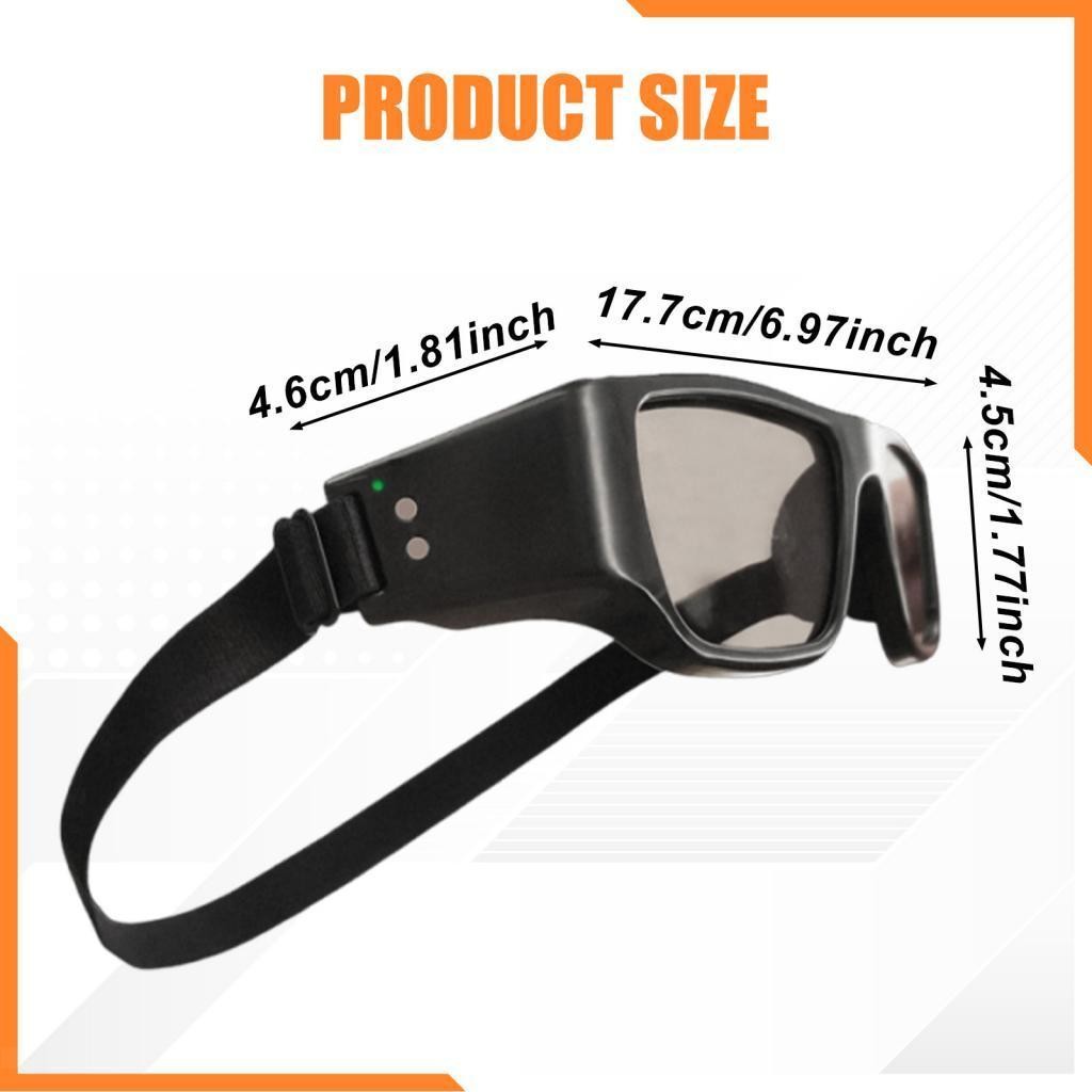 Vision Training Strobe Glasses Dribbling Goggles App Control Rechargeable Reflex