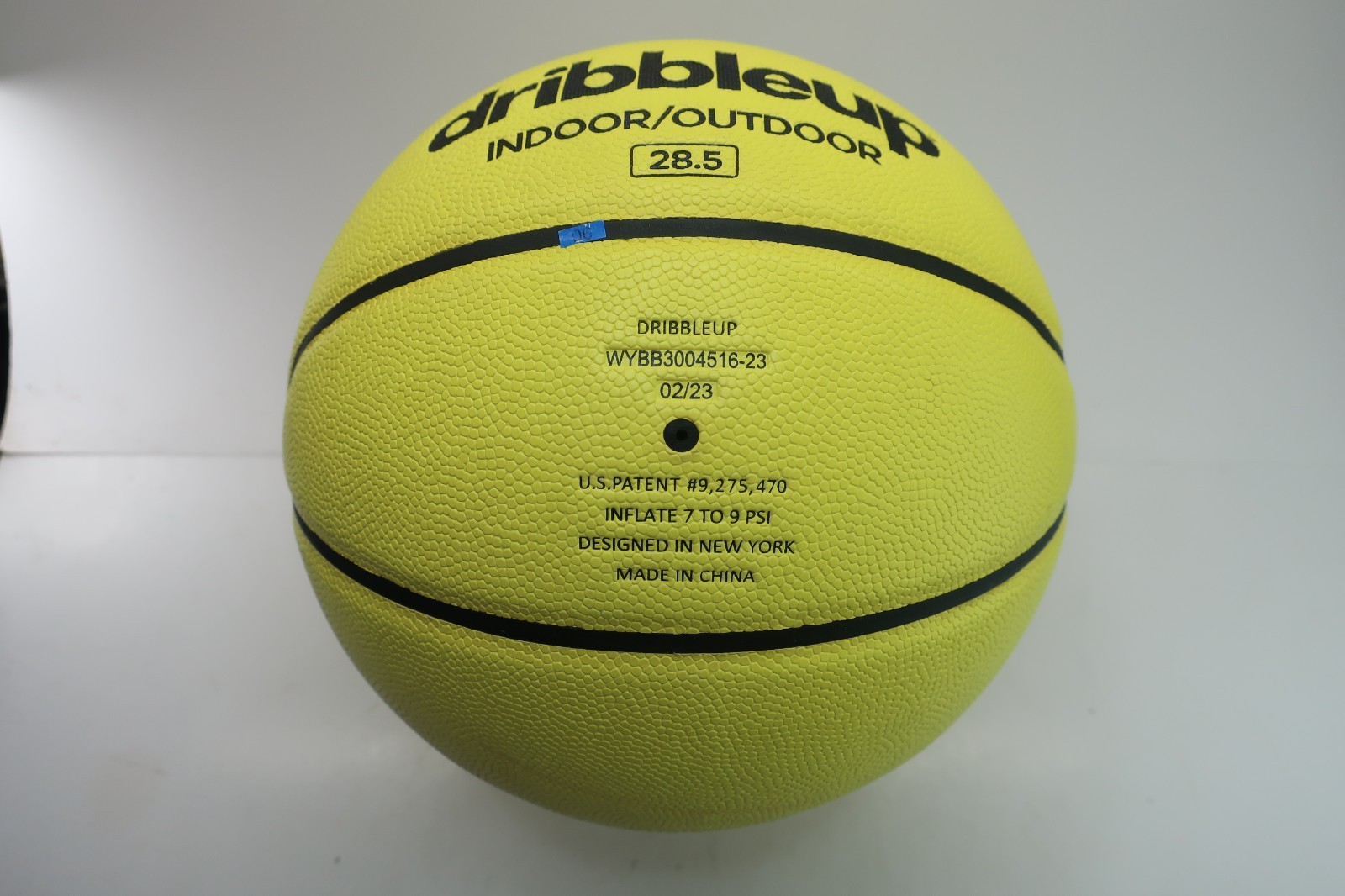 DU Dribble Up Indoor/Outdoor Smart Yellow Basketball Size 28.5 Junior