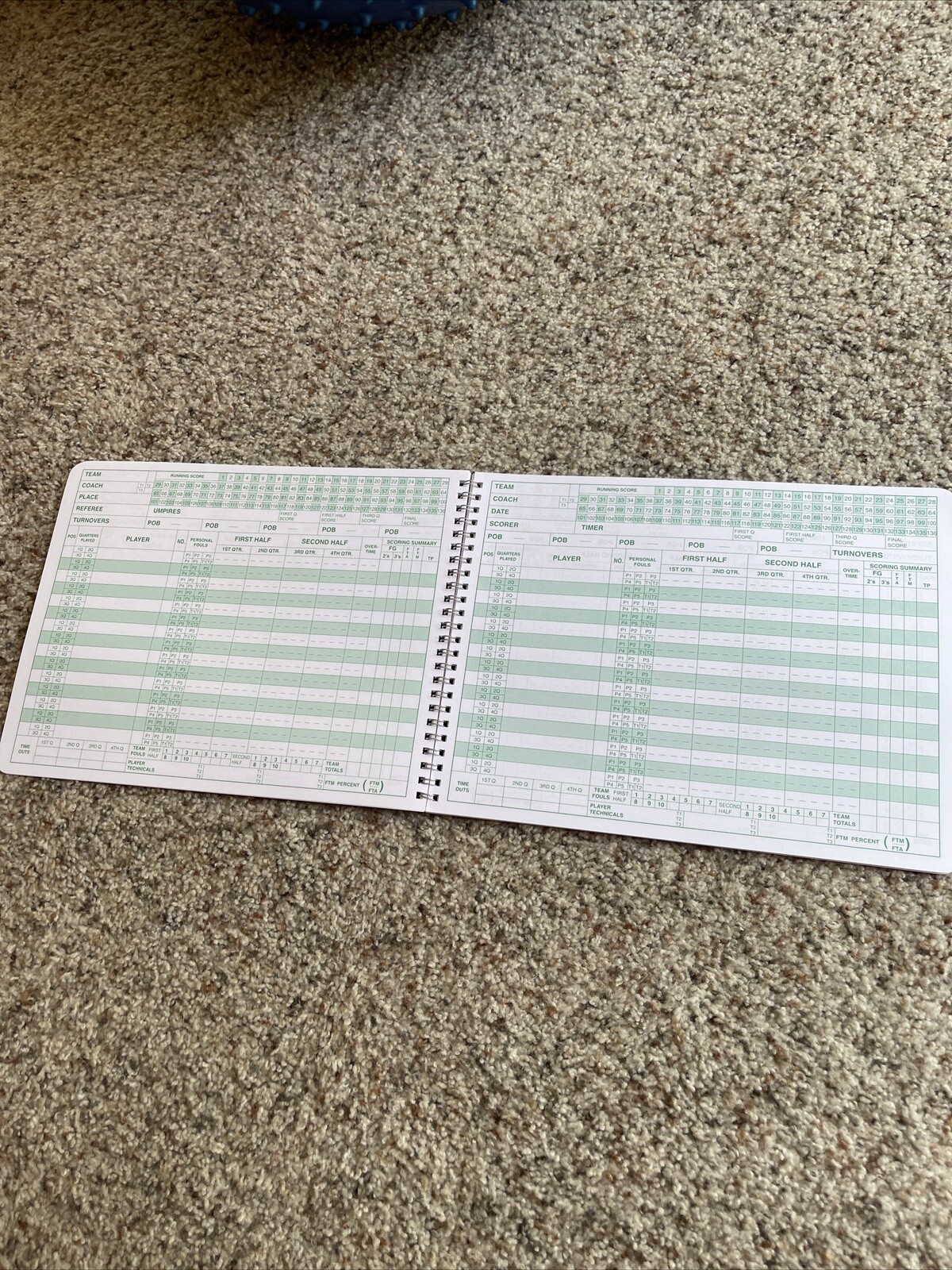 Markwort Mark V Basketball Scorebook (30 Games)