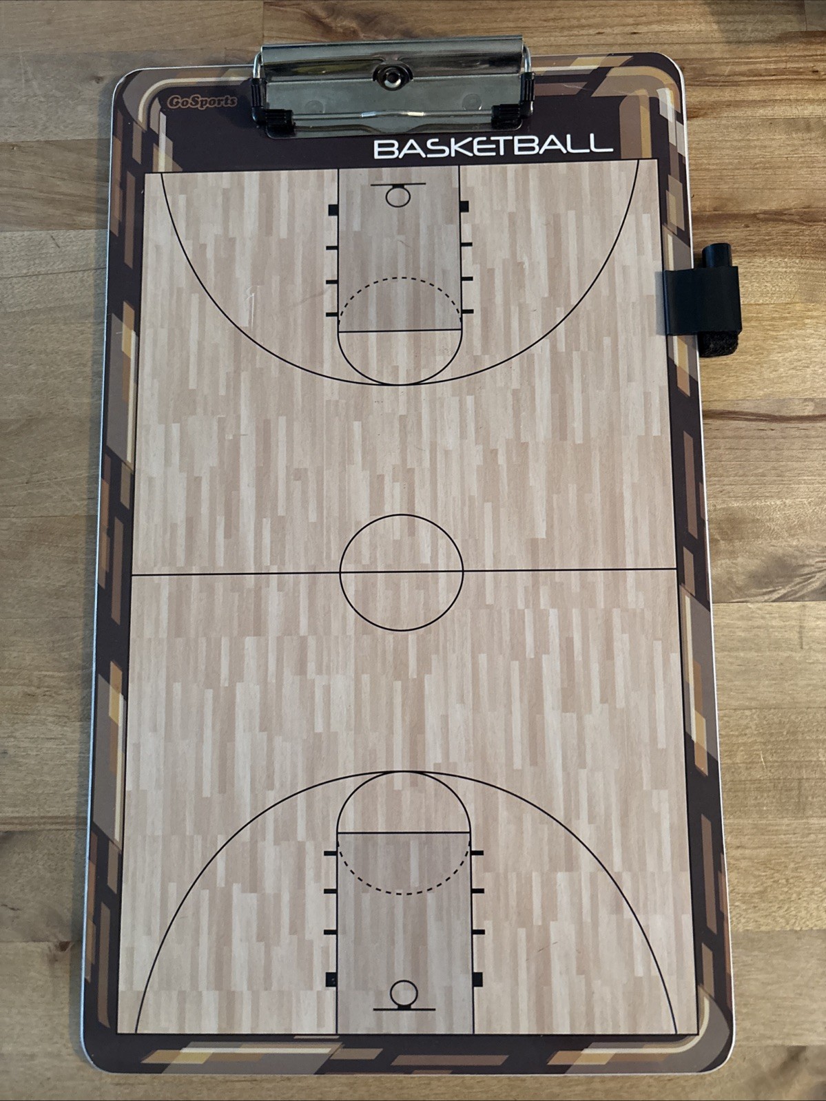 GoSports Clipboard Double Sided Dry Erase Coach Basketball Board L766
