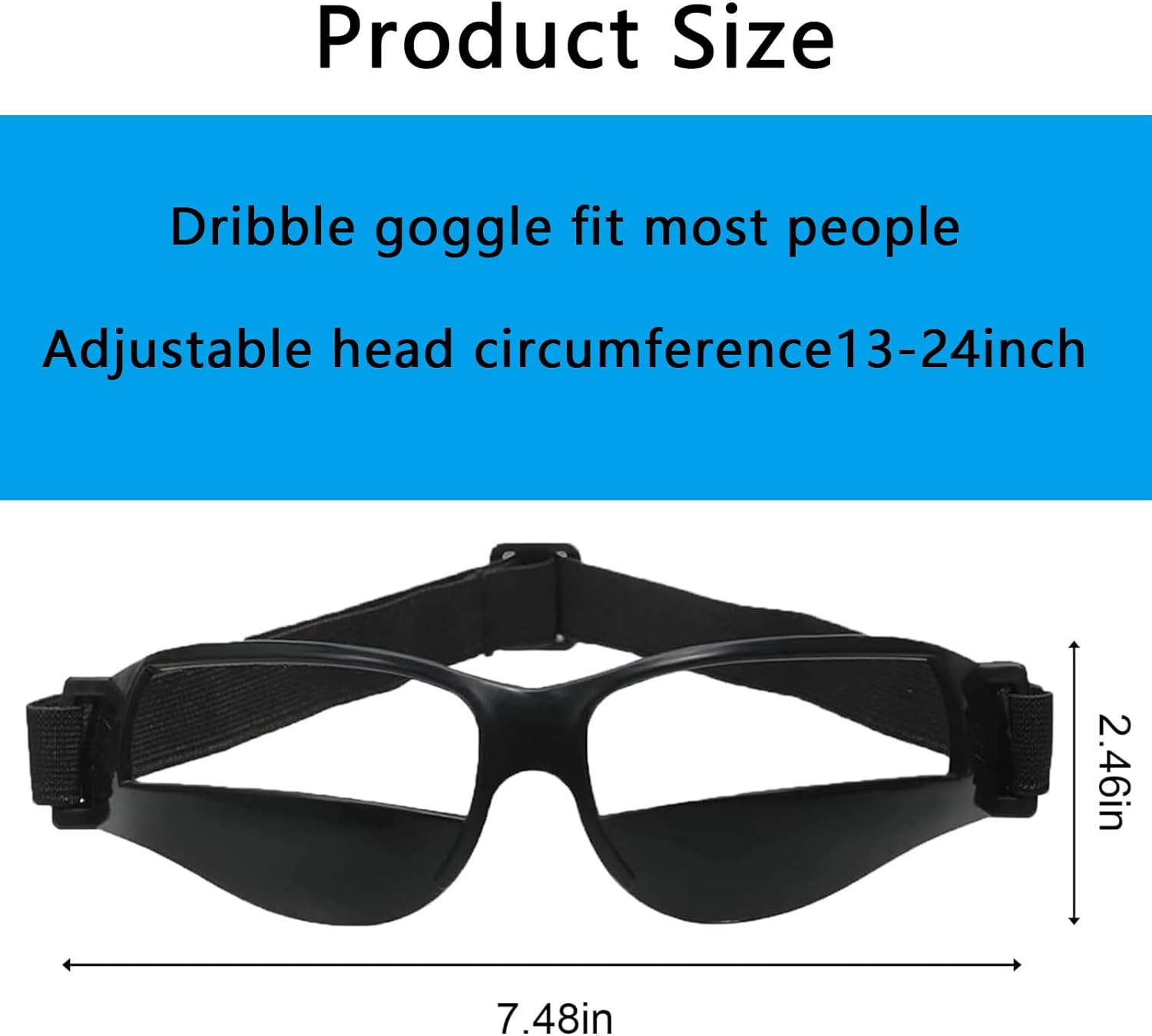 2 Pack Basketball Goggles Dribbling Training Aid, Team Professional Sports Train