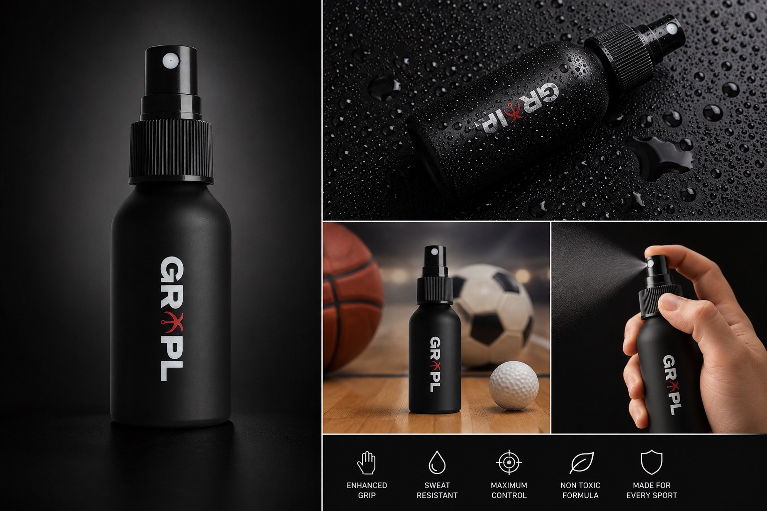 GRXPL Sports Grip Spray/Enhancer | Increase Grip & Control | Multi-Sport Formula