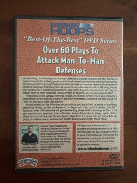 Winning Hoops Over 60 Set Plays to Attack Man to Man Defenses Basketball DVD