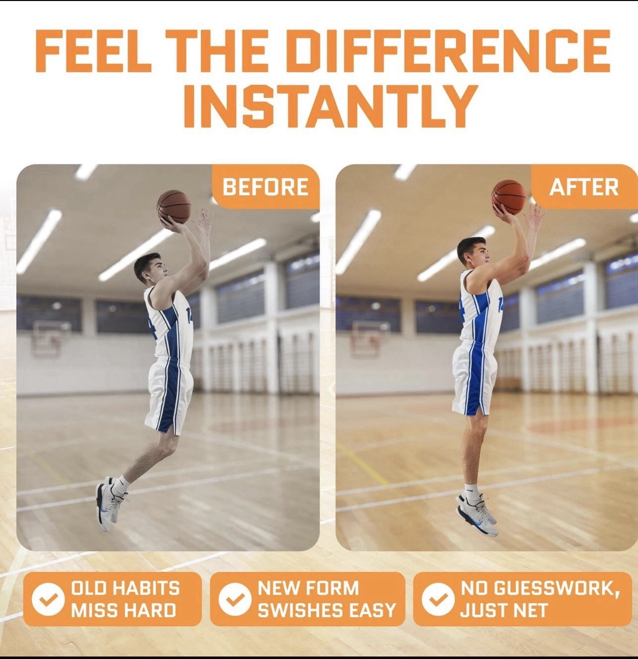 ACELETIQS Basketball Shooting Trainer Adjustable Shot Arc Form Trainer Indoor