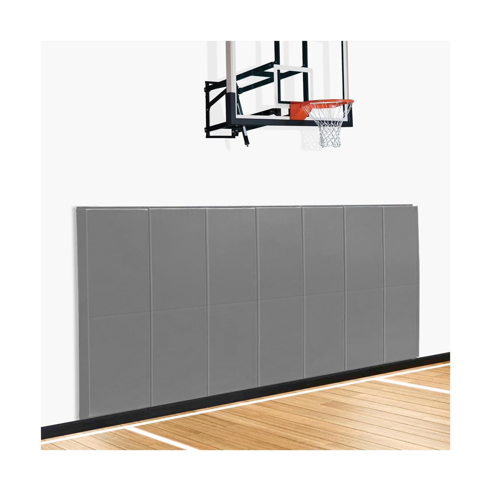 Gym Wall Padding, Basketball Court Wall Protector, Removable 2″ Thick High-De…