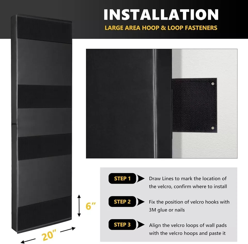 2″ Thick Foam Protection Pad,Gym Basketball-Court Garage Protectors,Gym Wall pad