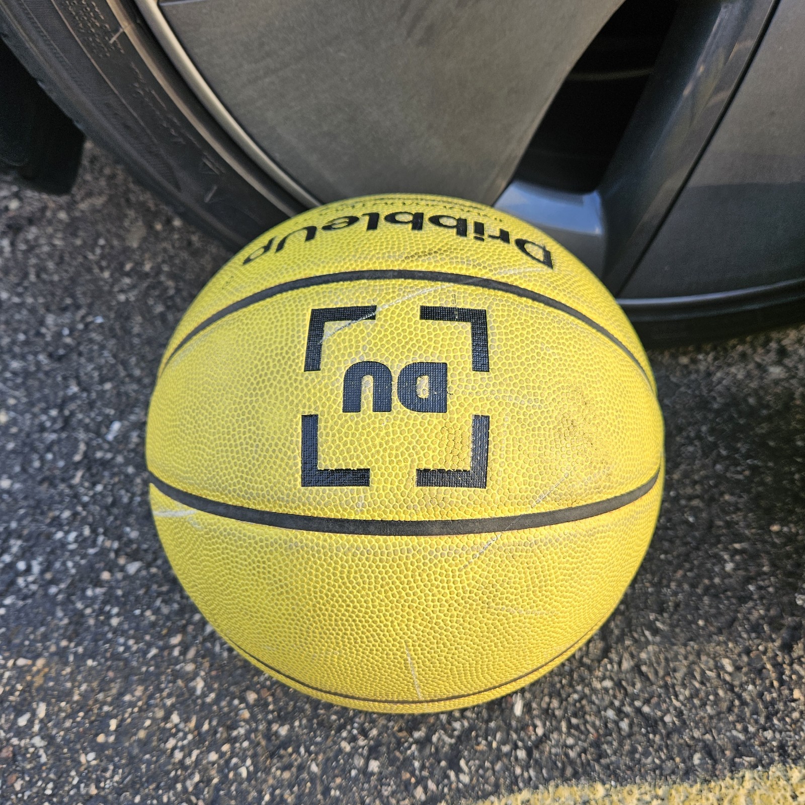 Dribble Up Yellow Smart Basketball Junior Size Indoor/Outdoor Ball Only