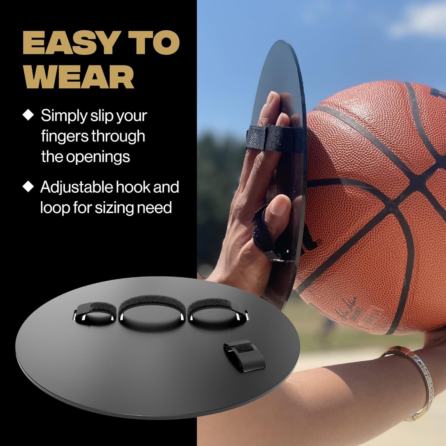 Basketball Shooting Off Hand Trainer – for Right Handed Shooters, Eliminate O…